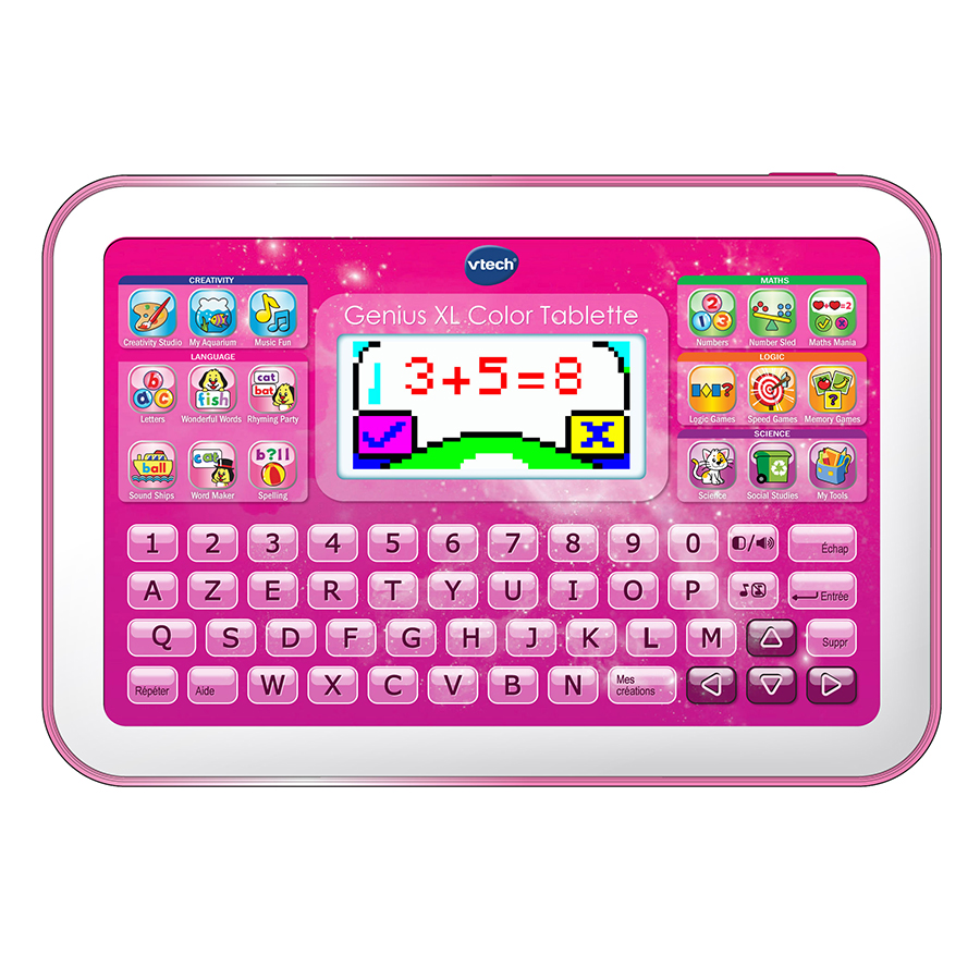 Vtech - genius xl color - ordi-tablette enfant - rose VT155555