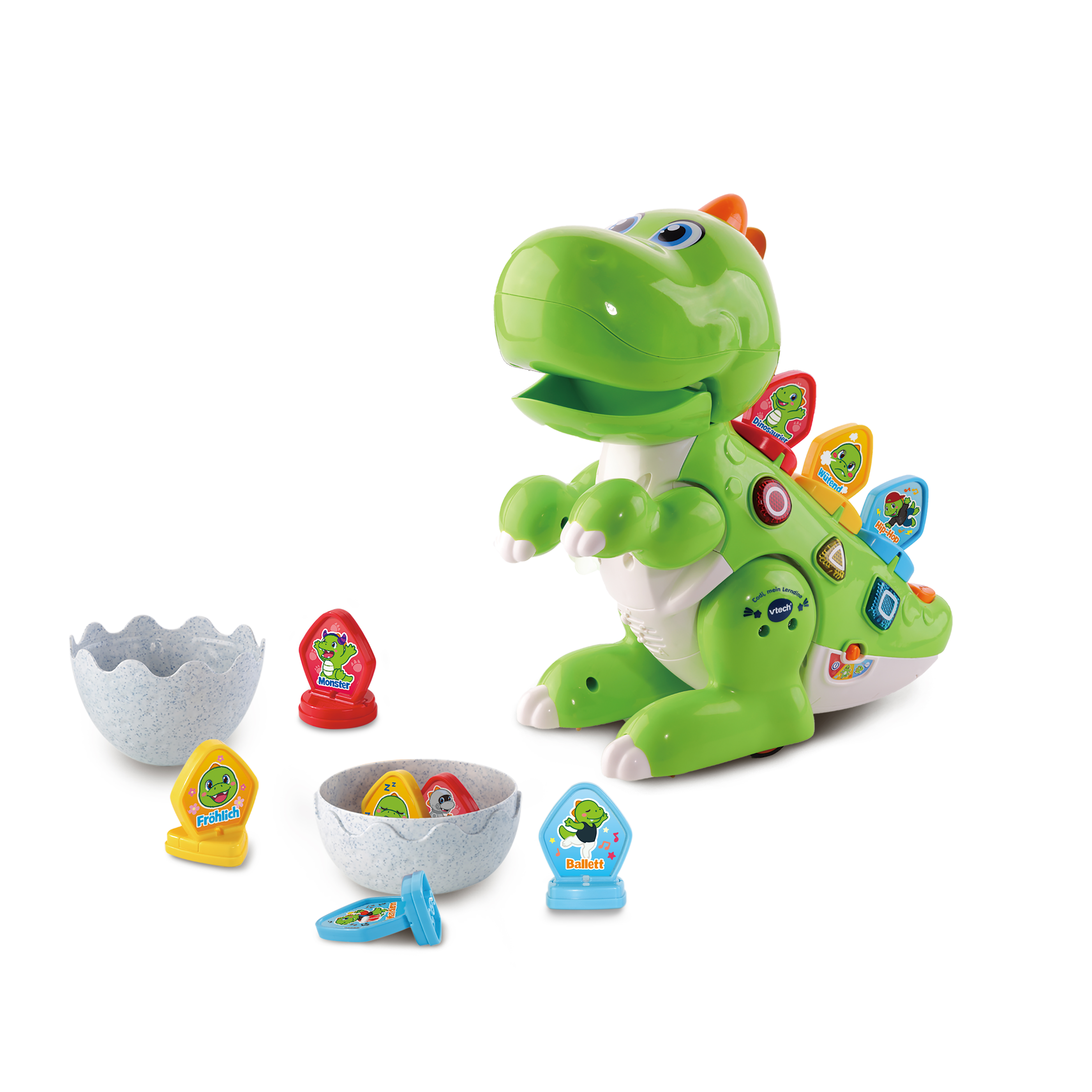 VTech Baby Codi Mein Lern-Dino Lern-Spielzeug Dinosaurier Figur Motorik Musik
