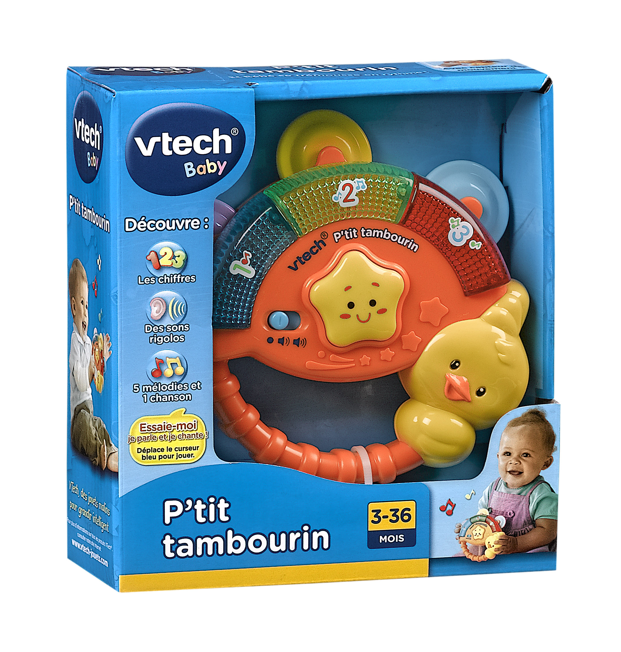 VTech - Hochet musical - P'tit tambourin