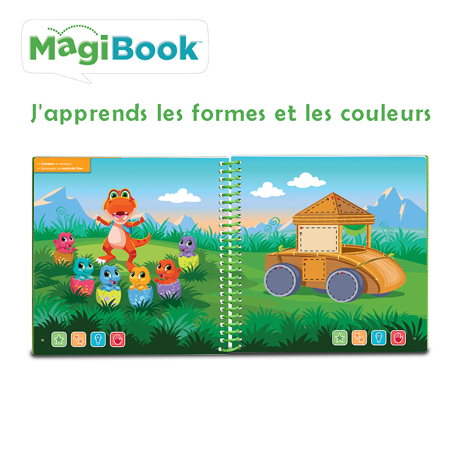 VTech - MagiBook, Livre Éducatif Enfant Niveau 3 En Route pour l'École,  Pages Illustrées et Interactives, Cadeau Garçon et Fille de 5 Ans à 7 Ans 