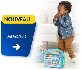 VTech - Music'Kid, Enceinte Bluetooth Enfant, Jouet Musique, Baladeur Audio  Enfant - 2/6 ans- Version FR : : Jeux et Jouets