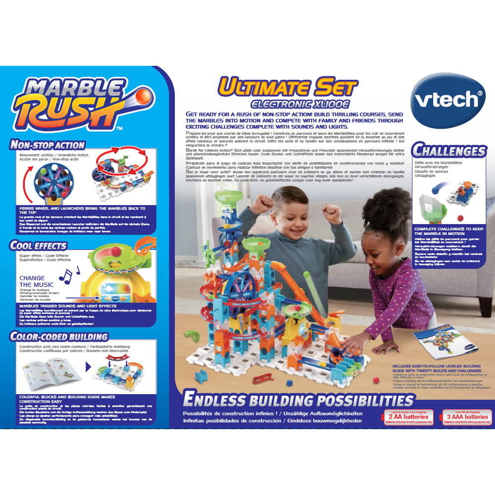 VTech - Circuit à billes enfant - Marble Rush - Super Action Set