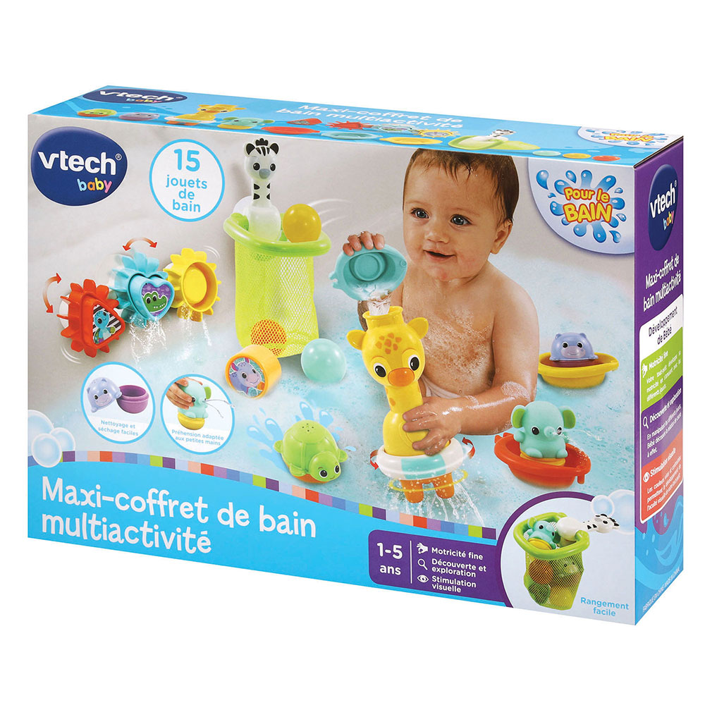 Maxi coffret de bain Vtech Baby multi-activités - Jouet pour le bain -  Achat & prix