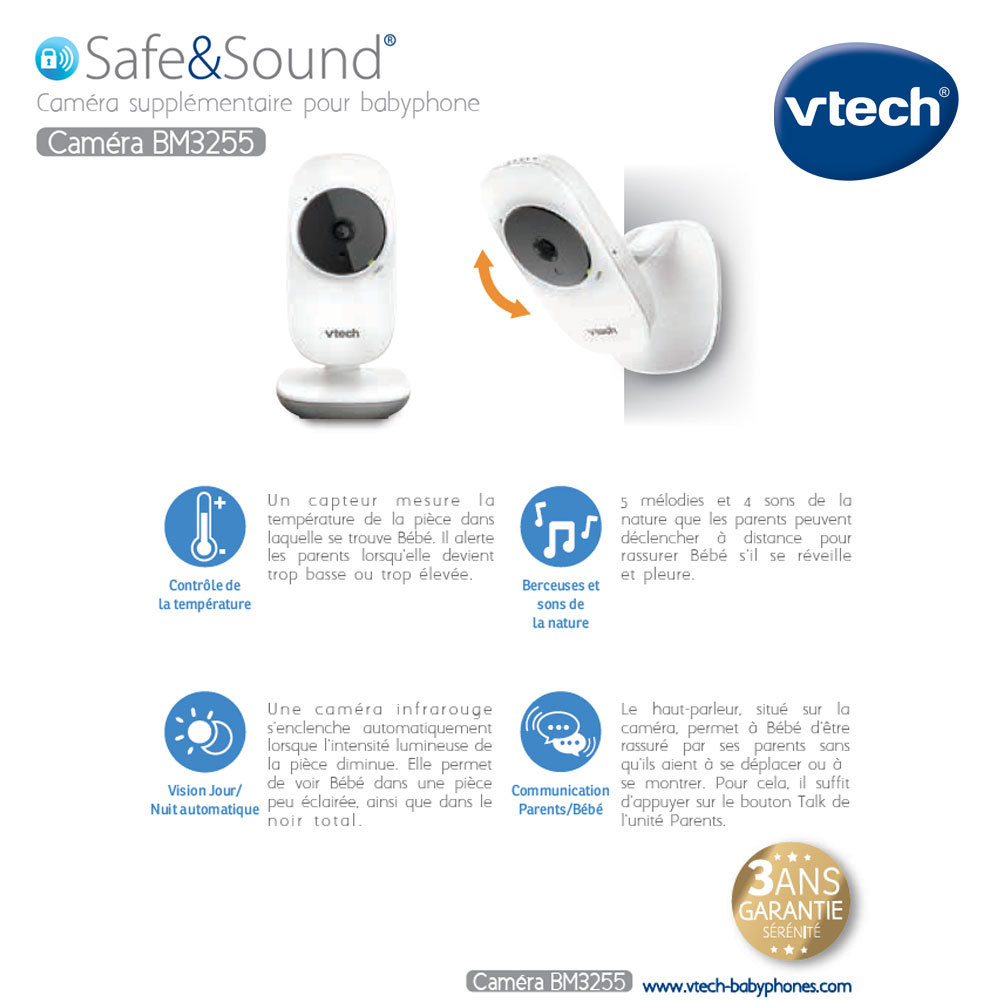 Camera Pour Babyphone Video Clear Bm3255 Vtech Camera Pour Babyphone Video Clear Bm3255 Vtech