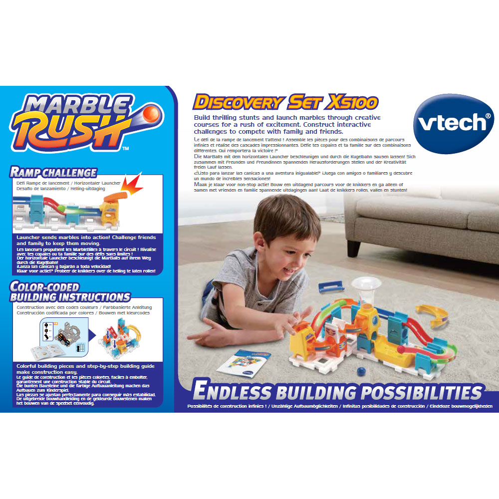 VTECH - MARBLE RUSH CIRCUIT A BILLES - DISCOVERY SET XS100 80-502249