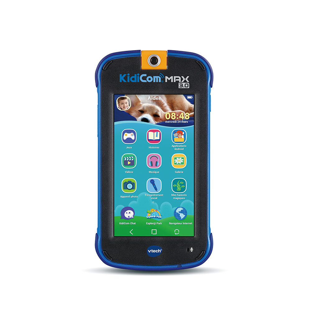 VTech – KidiCom Max Rose – Smartphone pour enfant évolutif, ultra