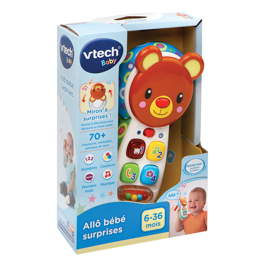 Allo bébé surprises brun-Téléphone portable pour bébé - VTech