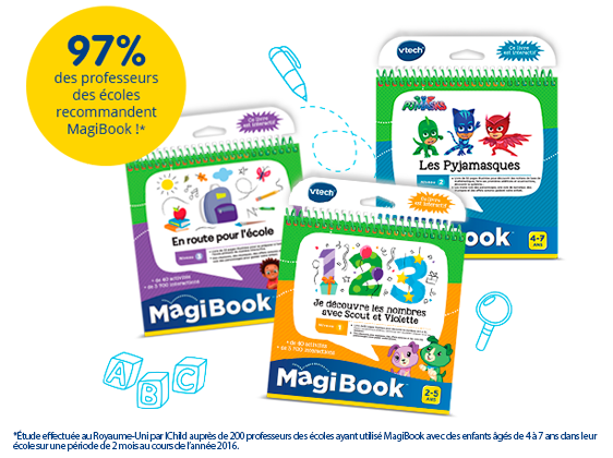 VTech - MagiBook, Livre Éducatif Enfant Niveau 3 En Route pour l'École,  Pages Illustrées et Interactives