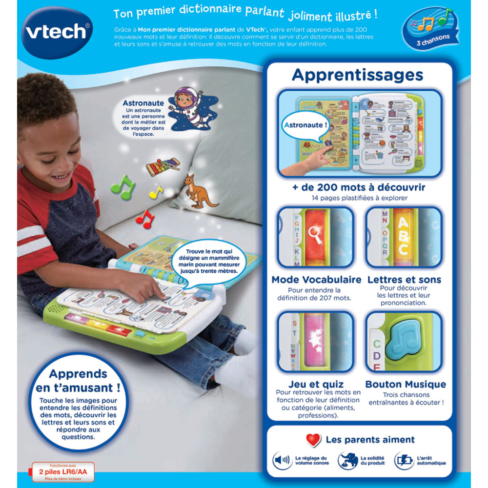 VTech - Dictionnaire enfant interactif - Mon premier dictionnaire