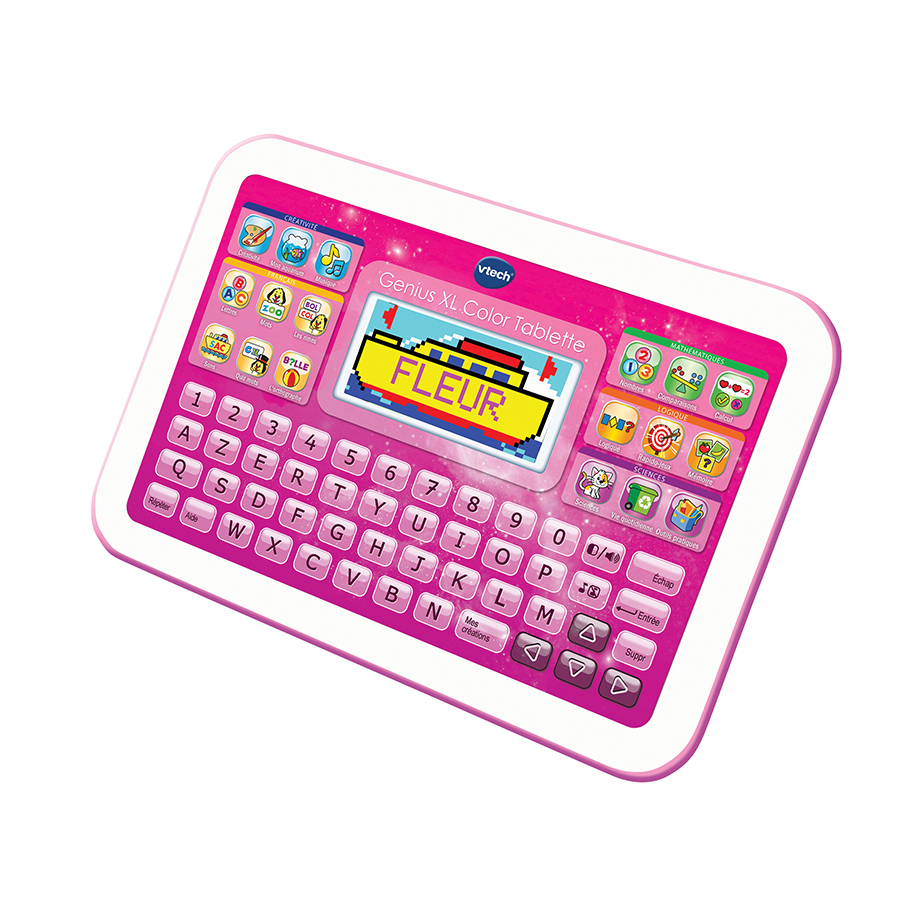 Vtech - 155205 - Ordinateur Pour Enfant - Tablette - Genius Xl - Noir -  Version FR : : Jeux et Jouets