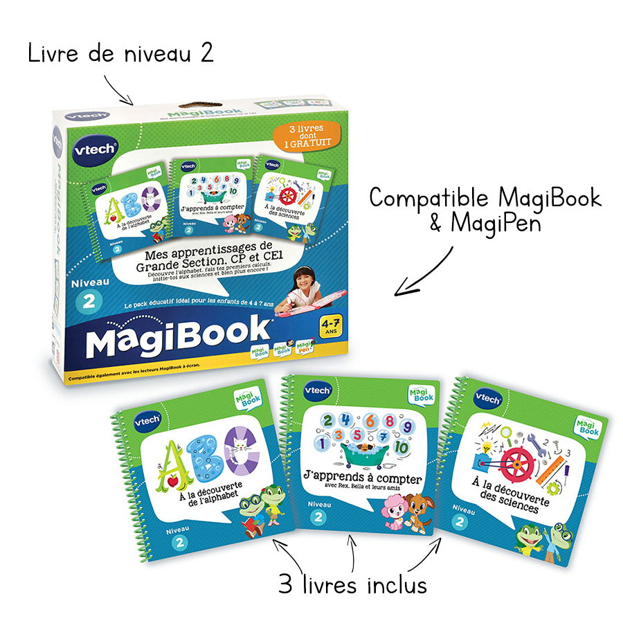 Mes premières histoires - Pack 3 livres MagiBook - VTech