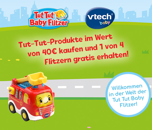 tedesco Vtech Baby 127804-Tut Tut Baby Flitzer-Set su strada 