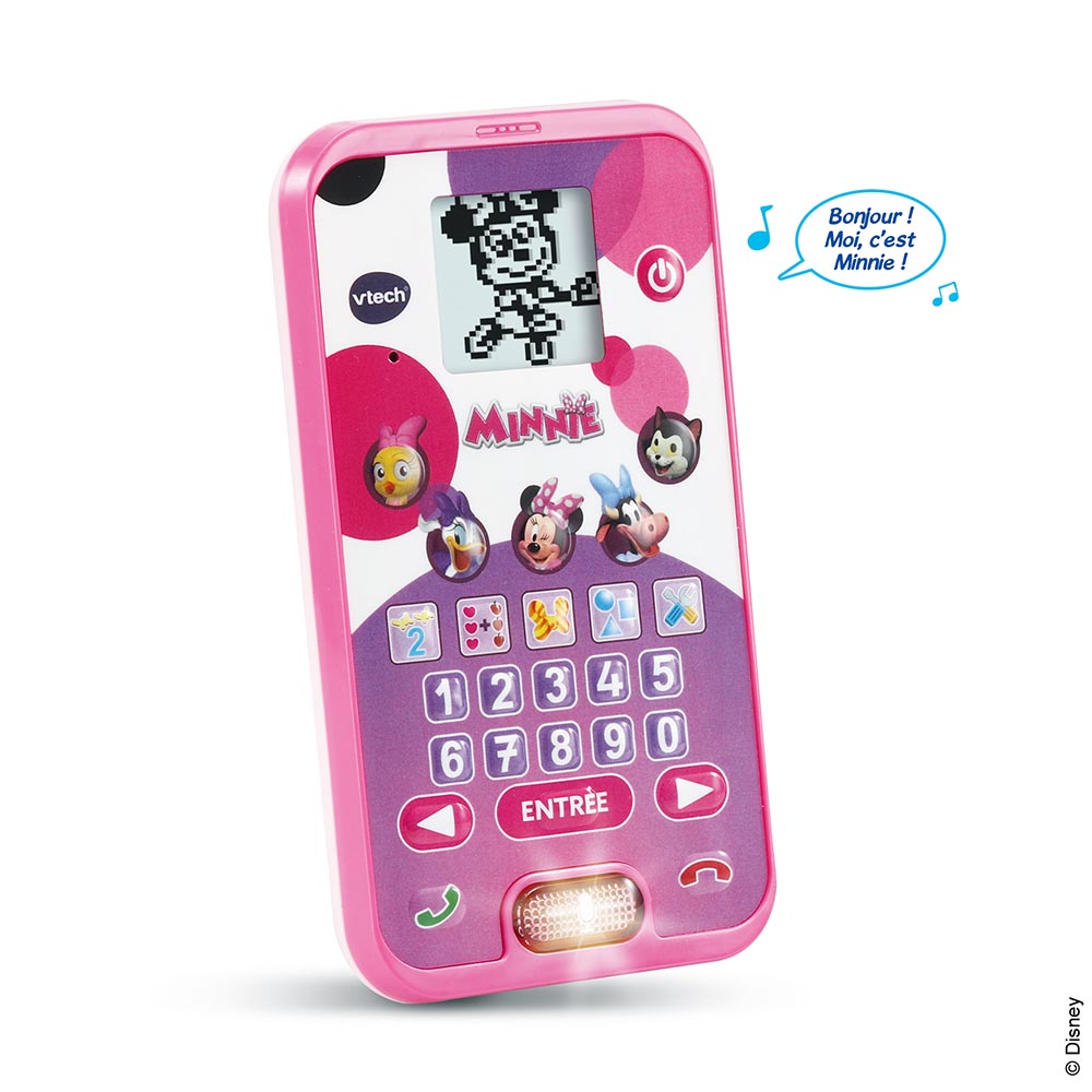 VTech - téléphone enfant Minnie- Le smartphone éducatif de Minnie
