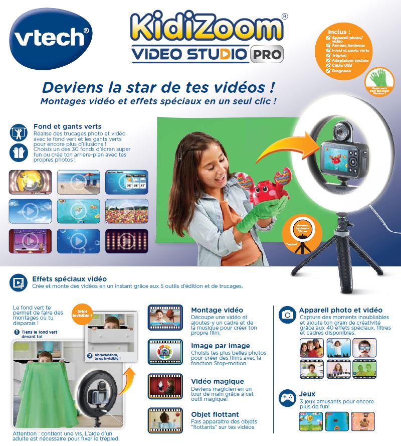 Caméra vidéo enfant Kidizoom Vidéo Studio HD
