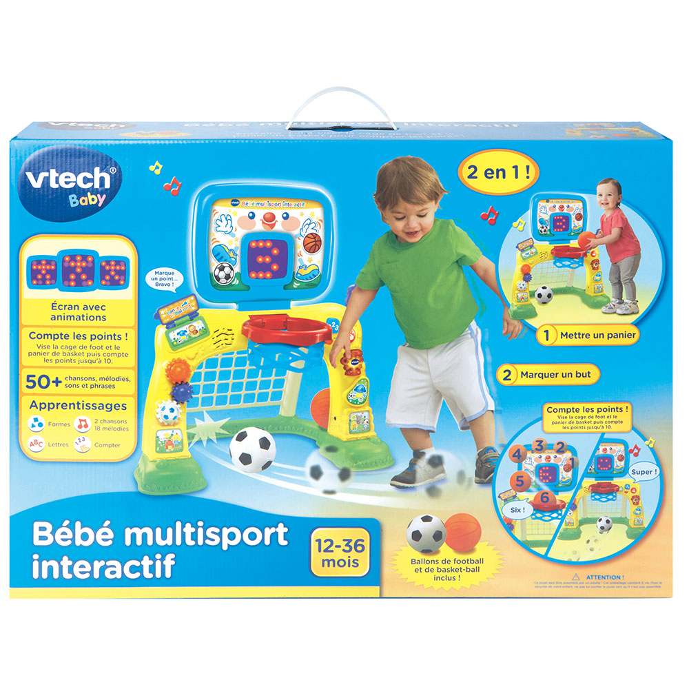 Bebe Multisport Interactif Foot Basket Pour Bebe Vtech Baby