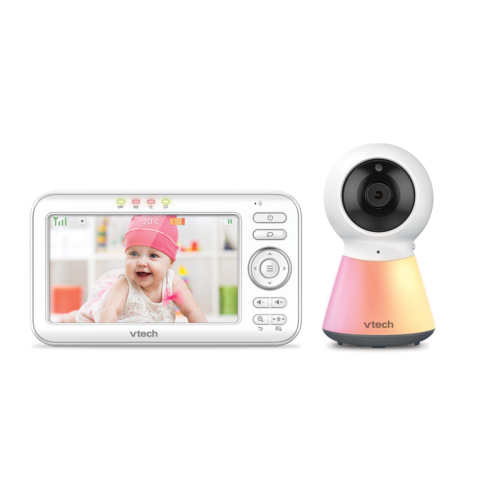 VTech – Babyphone Vidéo grand écran avec veilleuse – BM5254 - Babyphone  Vidéo Color Night Light