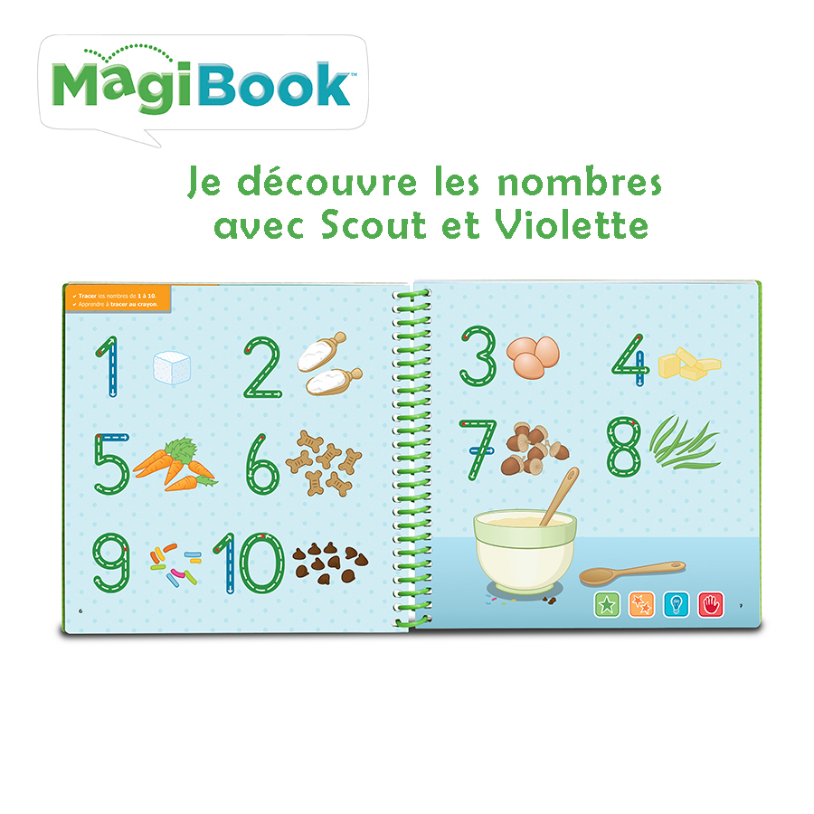 Livre interactif apprentissage des nombres - Livre Magibook - VTech