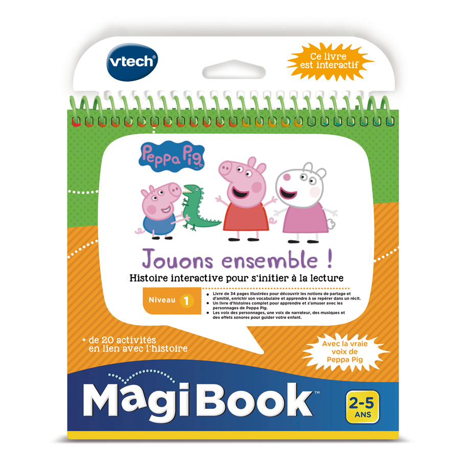 Magibook livre Peppa Pig Vtech - Jeux d'éveil interactifs