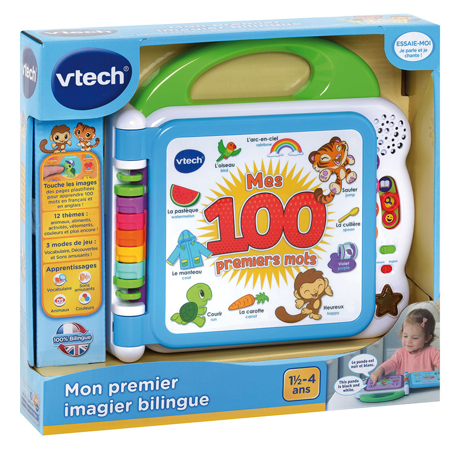 VTech - Livre apprendre anglais - Mon premier imagier bilingue