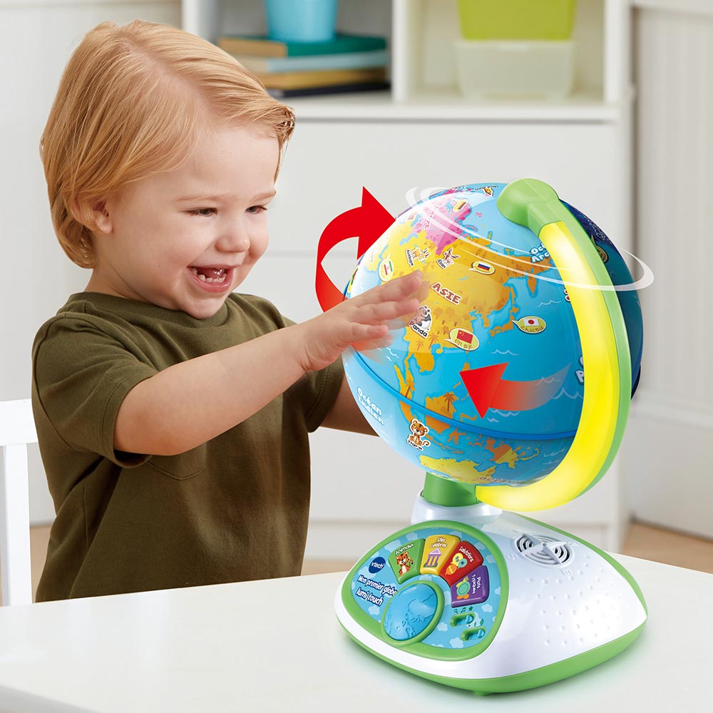 VTech - Globe enfant interactif - Mon premier globe lumi touch