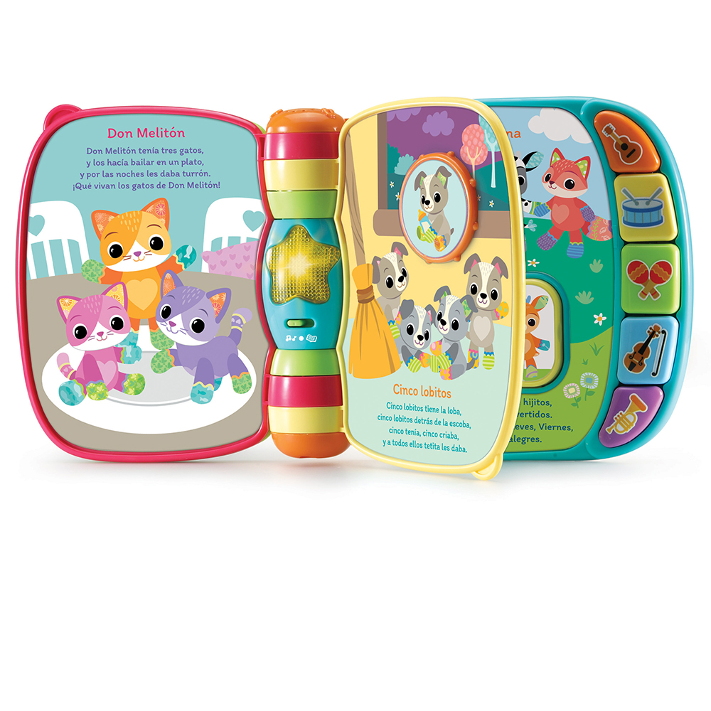 VTech Peque Perrito De Peluche Interactivo – Juguete Con Canciones, Voces Y Botones Luminosos Para Estimular El Desarrollo Motor Y Sensorial Del Bebé