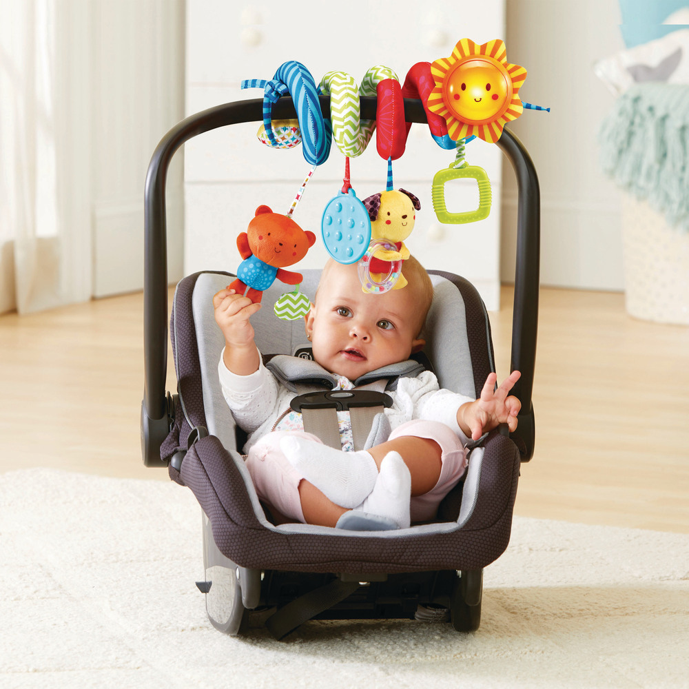 Spirale d'activité bébé SURENHAP jouet de poussette en peluche gris mignon  musique intégrée - Cdiscount Puériculture & Eveil bébé