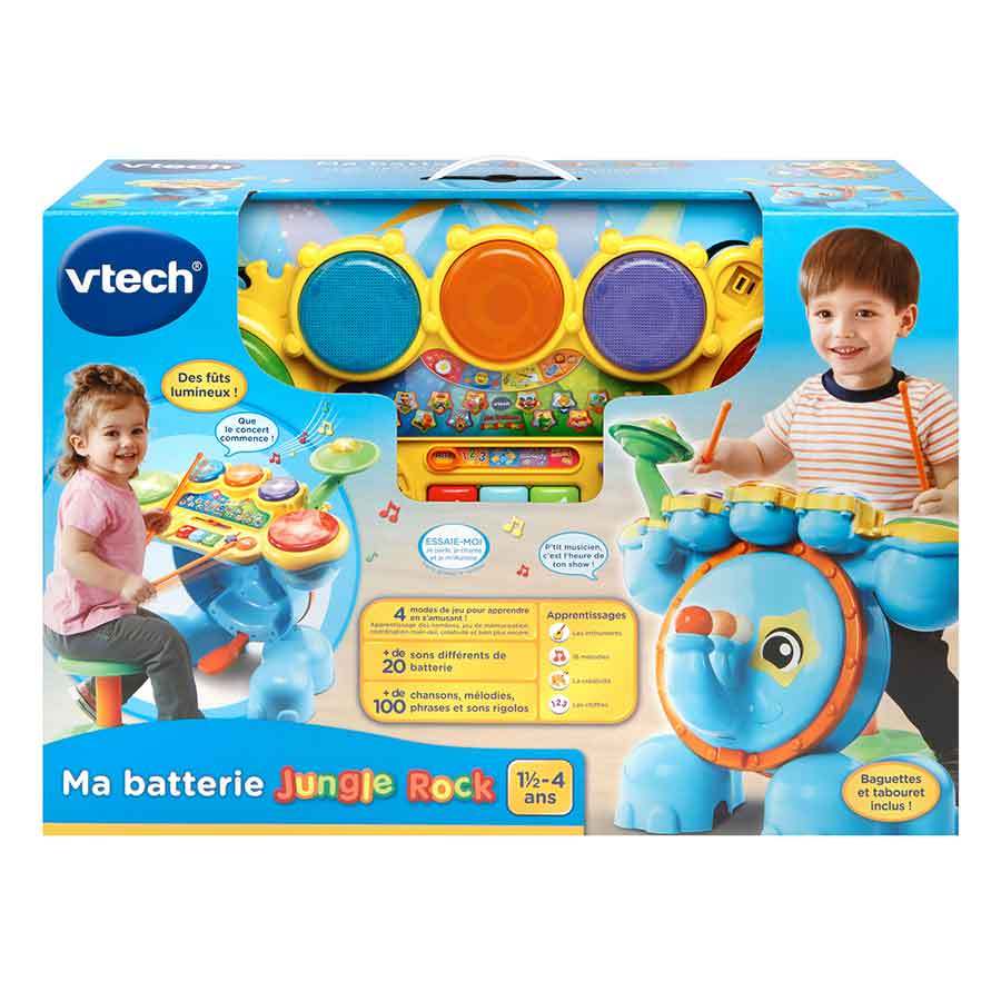 Batterie Elephant Jungle Rock Batterie Enfant Vtech Batterie Elephant Jungle Rock Batterie Enfant Vtech
