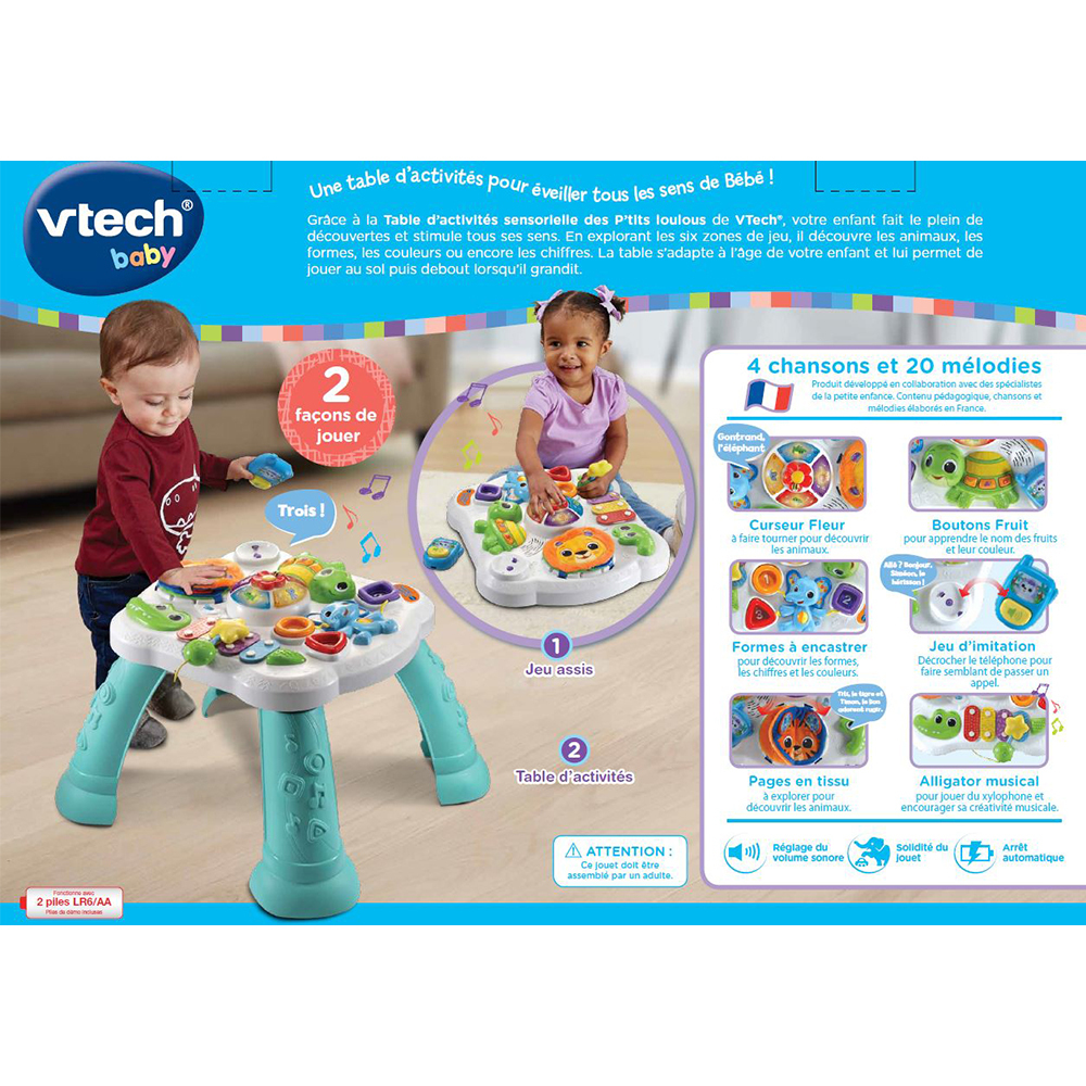 Vtech Table D Activites Sensorielle P Tits Loulous Vtech Table D Activites Sensorielle P Tits Loulous