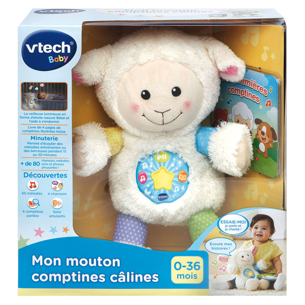 Mon mouton comptines câlines - Peluche interactive - VTech