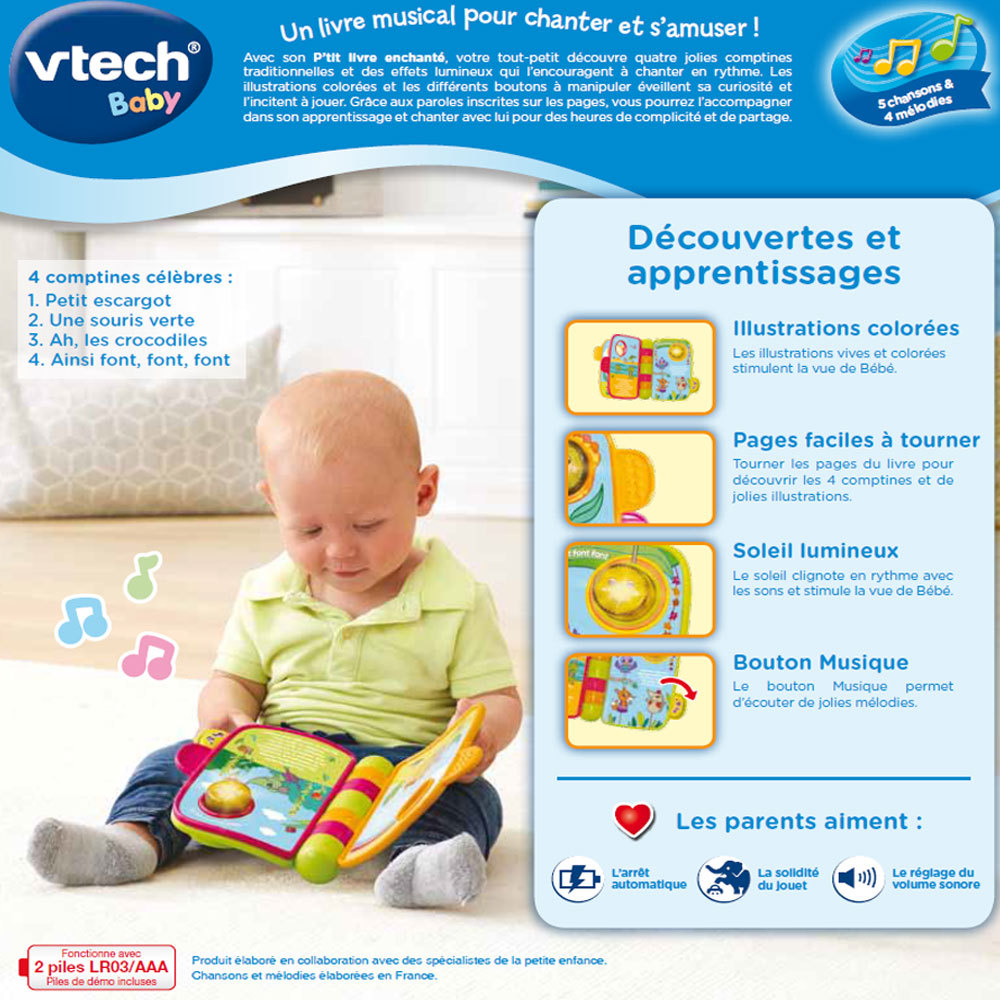 P Tit Livre Enchante Mes Premieres Comptines Livre Pour Bebe Vtech P Tit Livre Enchante Mes Premieres Comptines Livre Pour Bebe Vtech