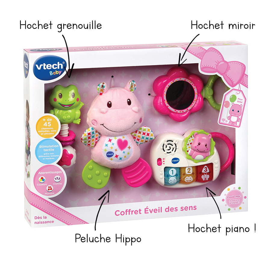 Jouet D'éveil Coffret Naissance - éveil Des Sens (bleu) VTECH BABY : La Boîte à Prix