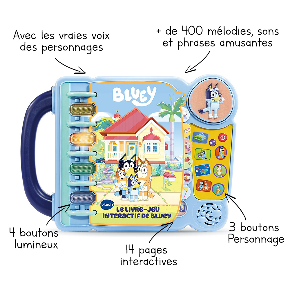 Jouet mon livre interactif Bluey : le jouet à Prix Carrefour