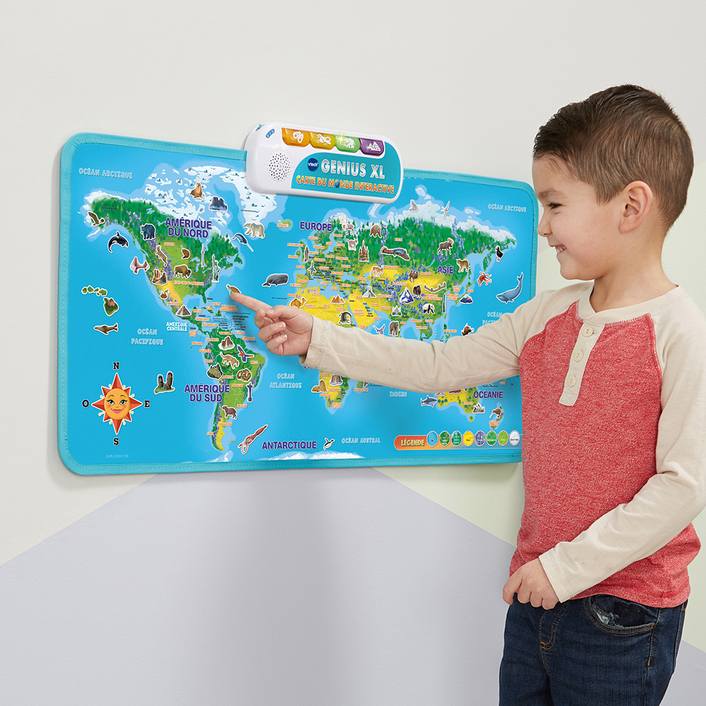 VTech - Planisphère interactif - Genius XL - Carte du monde