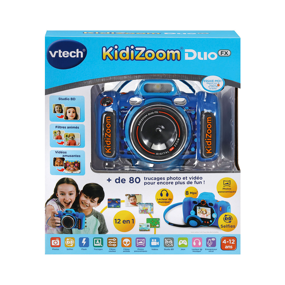 Appareil photo enfant VTech KidiZoom Duo FX Bleu –