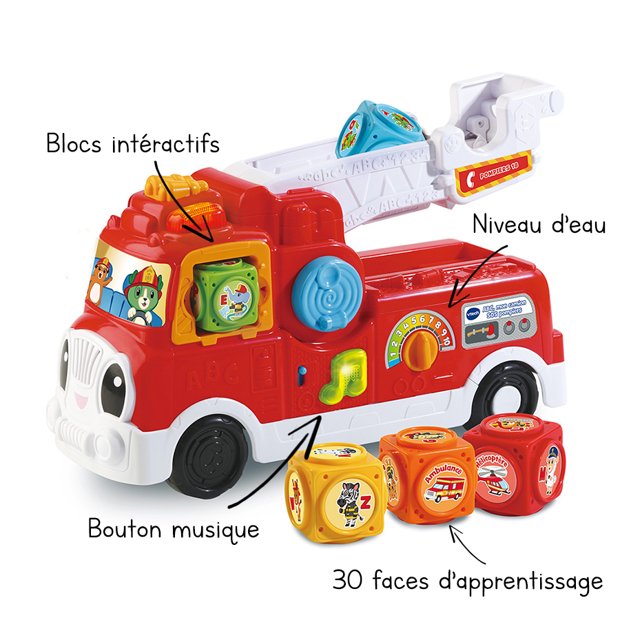 Abc Mon Camion Sos Pompiers Camion De Pompiers Jouet Vtech Abc Mon Camion Sos Pompiers Camion De Pompiers Jouet Vtech