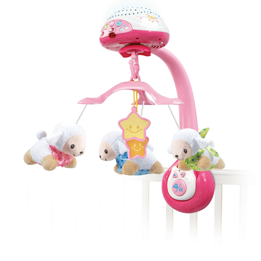 Lumi' mobile Compte-moutons rose - Mobile musical - VTech Baby