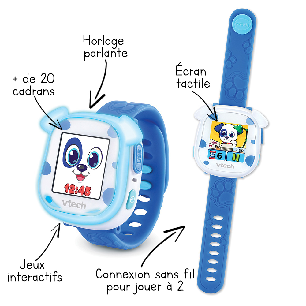 VTech Montre digitale enfant Kidiwatch bleu