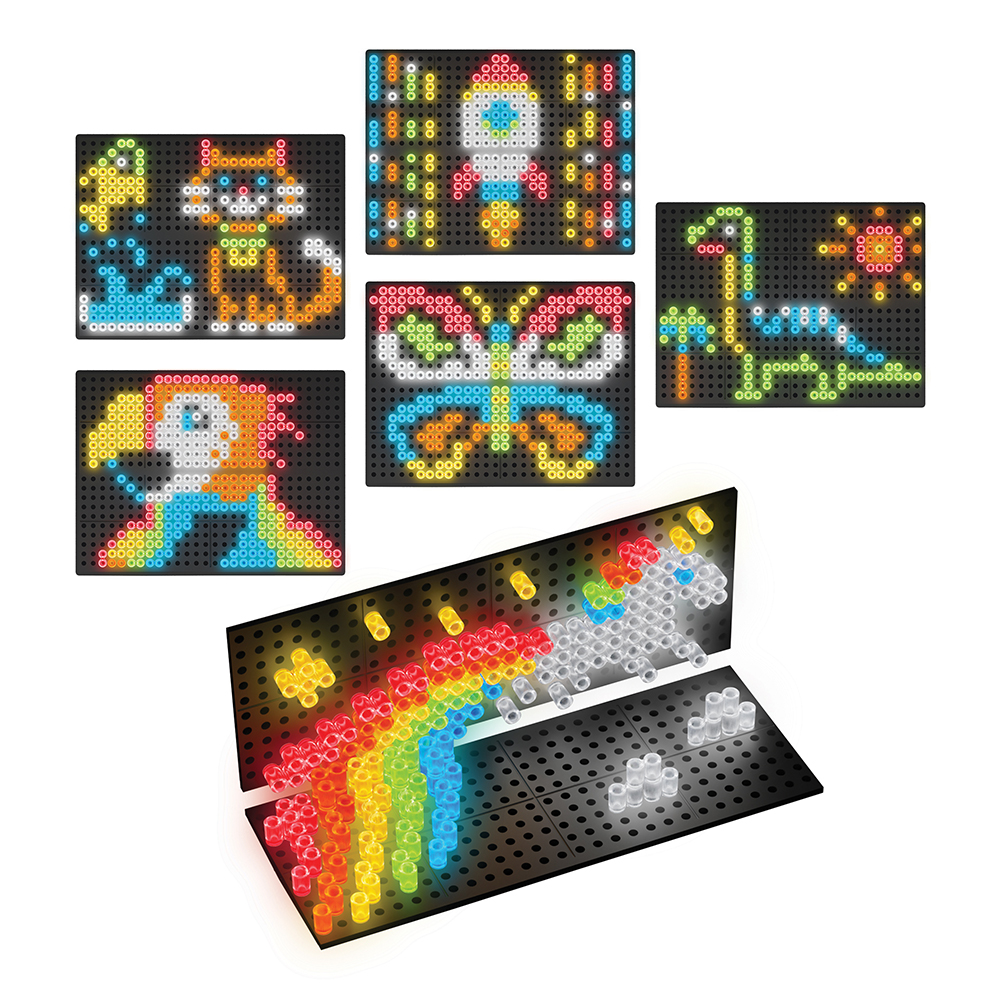 VTech Magic Lights 3D - Educatief Speelgoed - Inclusief 180 Pinnetjes - 6  Kleuren 