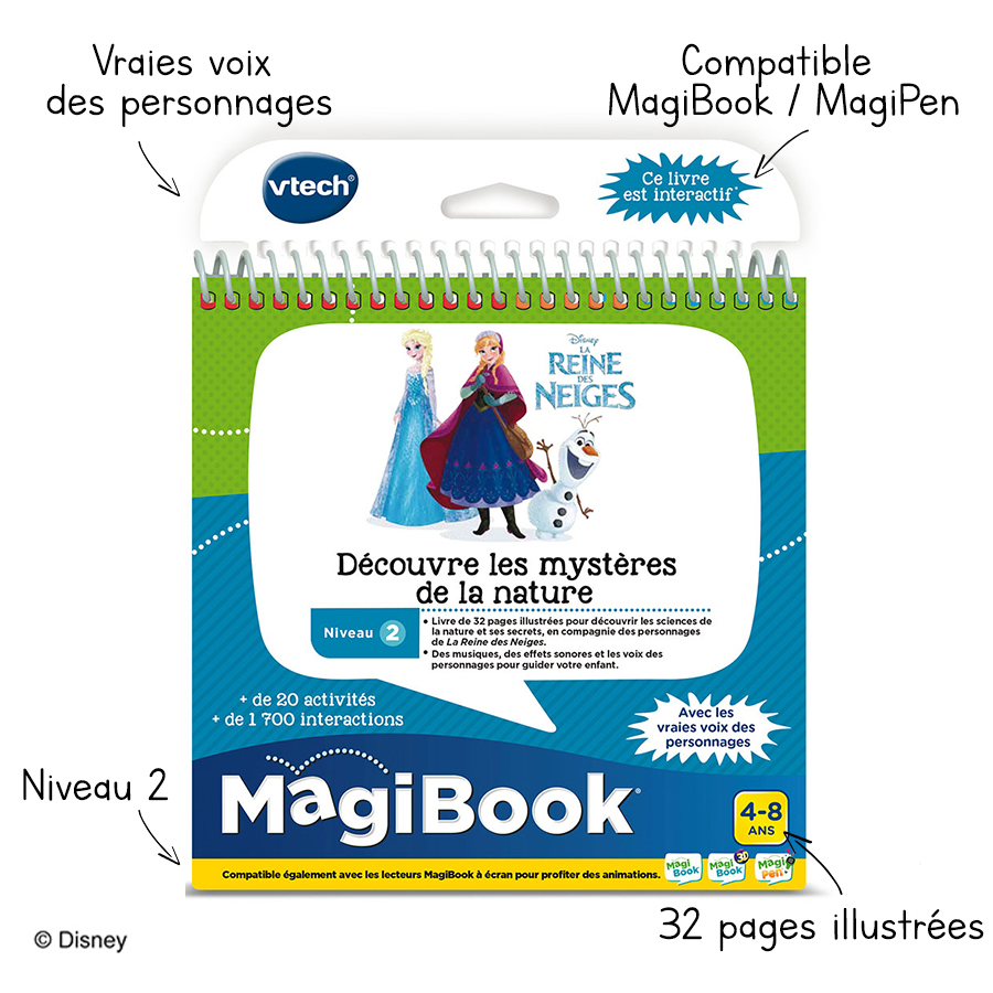 MagiBook La Reine des Neiges, Livre Educatif Enf…