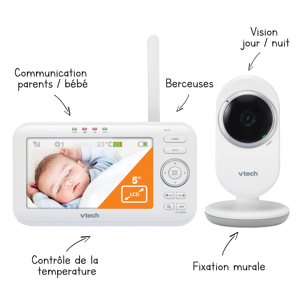 Babyphone Video View Max Safe Sound Bm5252 Vtech Babyphone Video View Max Safe Sound Bm5252 Vtech