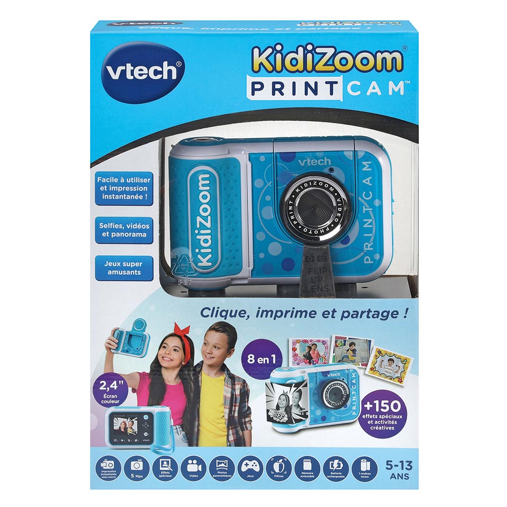 VTech - KidiZoom Print Cam - Bleu