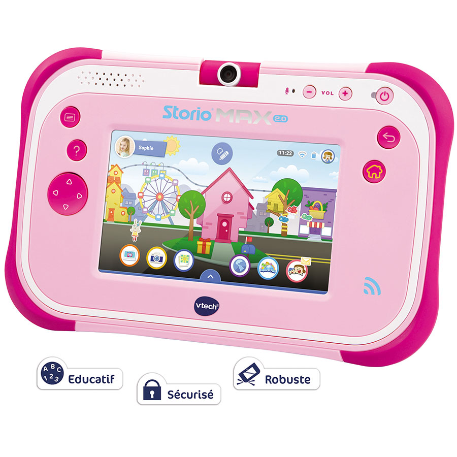 Storio tablette max 2.0 5'' VTech - Rose - Jeux Interactifs - Jeux  éducatifs