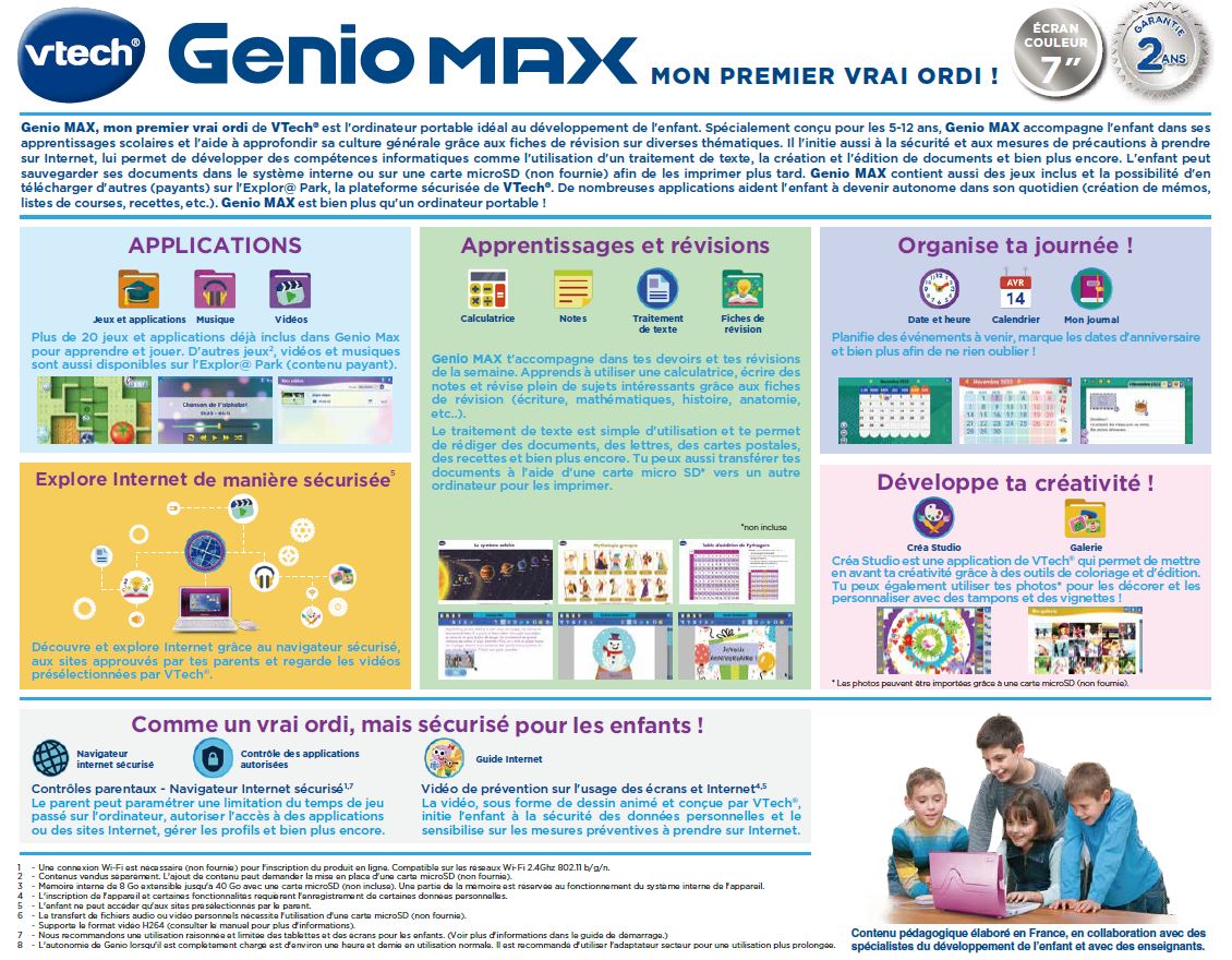 Genio / Genio Max - Ordinateurs portables pour enfants