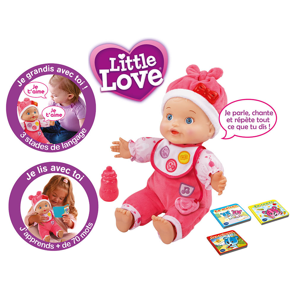 Mon Bebe Apprend A Parler Poupee Interactive Little Love Vtech Jouets Mon Bebe Apprend A Parler Poupee Interactive Little Love Vtech Jouets
