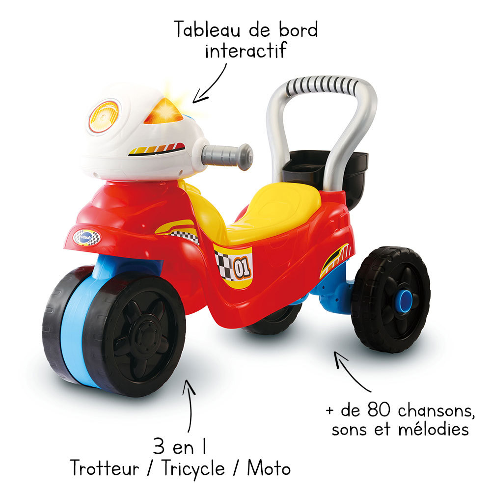 Trotti Moto 3 En 1 Trotteur Moto Vtech Trotti Moto 3 En 1 Trotteur Moto Vtech