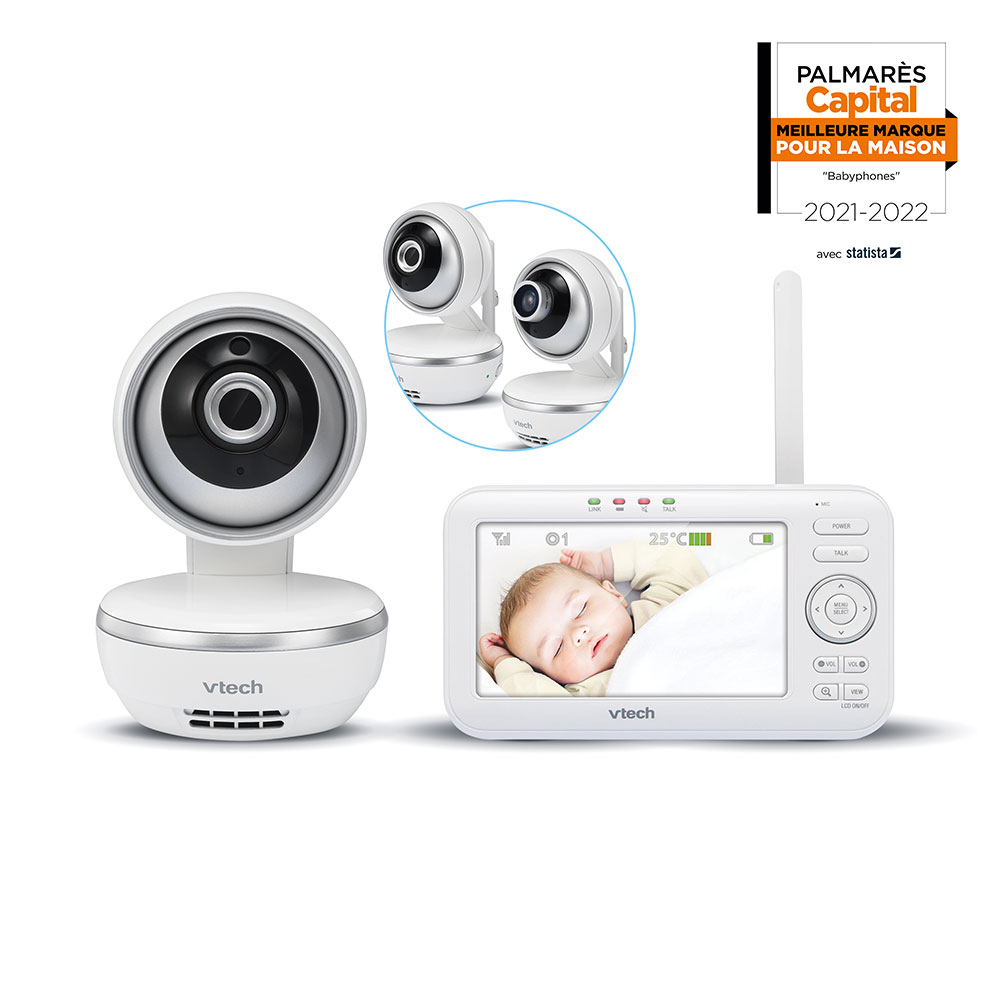 Moniteur video bébé camera sans fil könig hc-bm50 babyphone interphone
