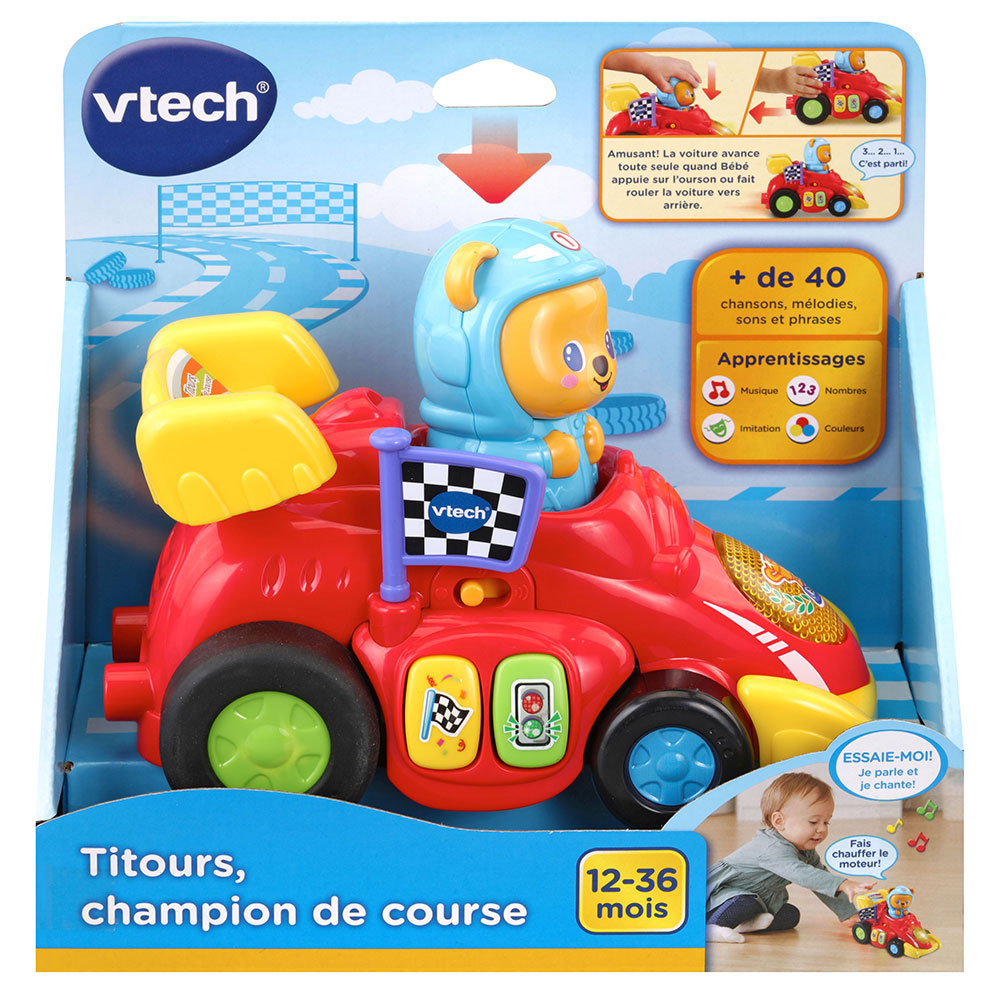 Titours Champion De Course Jouet Voiture Bebe Vtech Titours Champion De Course Jouet Voiture Bebe Vtech