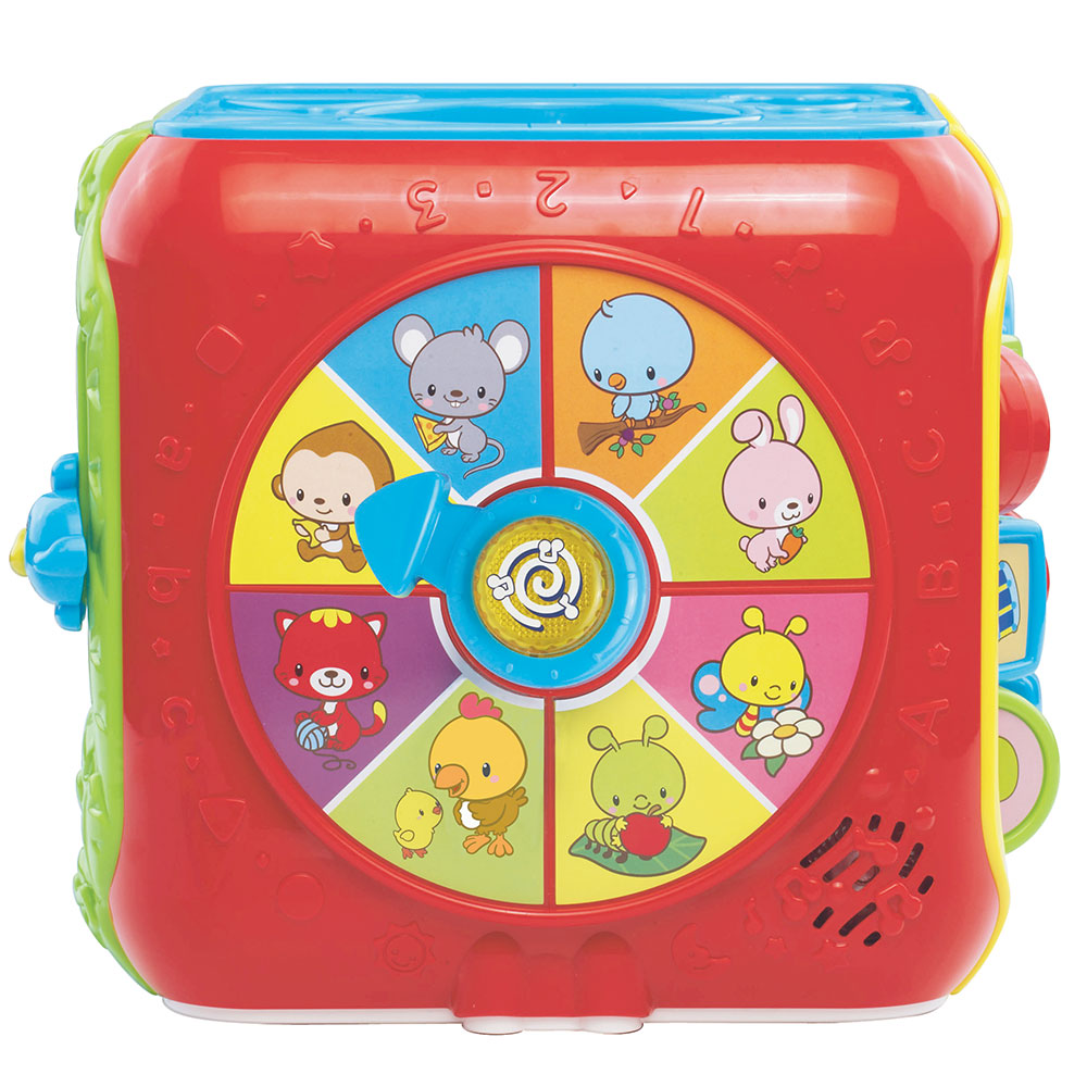 VTech Cube de jeu pour bébé - Cube de jeu interactif avec musique, formes  et éléments mobiles - Pour enfants de 12 à 36 mois