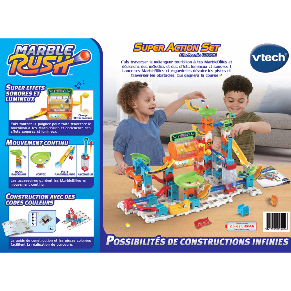 VTech- Circuit à billes enfant - Marble Rush - Discovery Set XS100