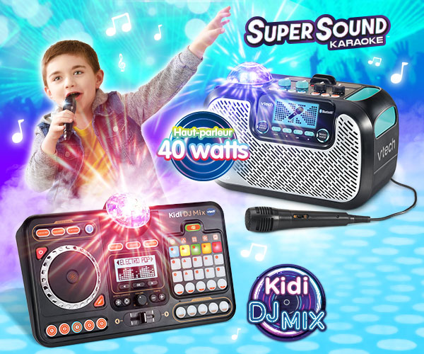 King Jouet France - [JEU CONCOURS VTECH TERMINÉ ✓] 🎁 Avec Kidi DJ Mix,  votre enfant s'amuse à mixer comme un DJ pro ! 🎶 Cette nouveauté  @VTech_Jouets est une platine DJ